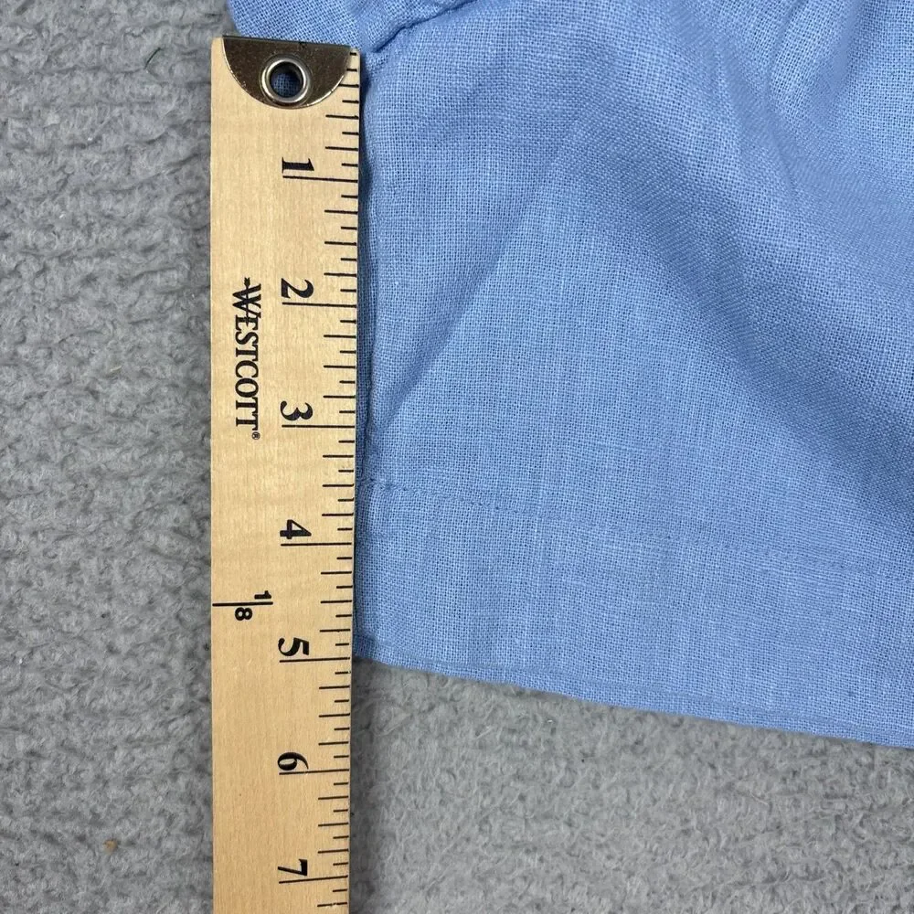 Free People Gotta Have It Light Blue Cotton-Linen Shorts L Women Casual Boho